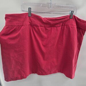 Zac & Rachel Woman Bright Pink Heavy Tennis Athletic Skort Size 2X